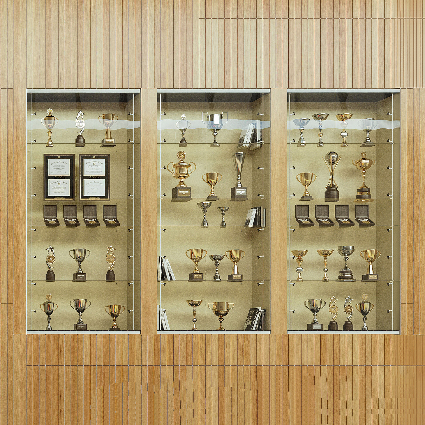 Recessed Display Cases
